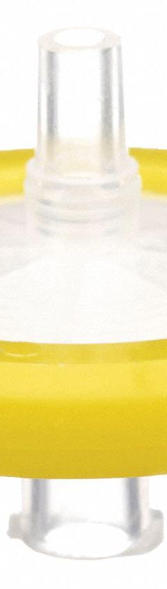 LAB SAFETY SUPPLY Syringe Filter: Sterile, 0.45 um Pore Size, 100 mL Max Capacity - mL, Male, Female (MPN 11L859). Key specifications — Housing Material: Polypropylene; Inlet Connection Gender: Female; Inlet Connection Type: Female Luer Lock; Outlet Connection Gender: Male; Brand: LAB SAFETY SUPPLY; Compatible Product Type: Male Luer Slip Outlet; Filter Material: MCE; Outlet Connection Type: Male Luer Slip.