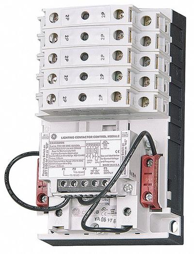 GE Lighting Magnetic Contactor: 12 Poles, 277V AC, 30 A, 3-Wire - Mechanically Held Lighting Contactors