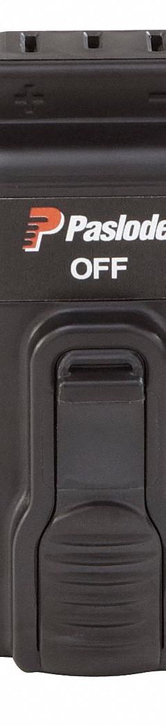 PASLODE Battery: Battery Included, 7.4V DC (MPN 902654). Key specifications — attr1278107: Not Oil-Resistant.