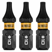 DEWALT Insert Bit: Insert Bit, T10 Bit Size, Torx® Head, T10 Bit Industry Size, Std, Hex, 3 PK (MPN DWAF1TX10IR3). Key specifications — attr1119738: Hex; attr1119740: Standard; attr1119734: S2 Steel; attr1119737: Insert Bit; attr1119741: DEWALT.