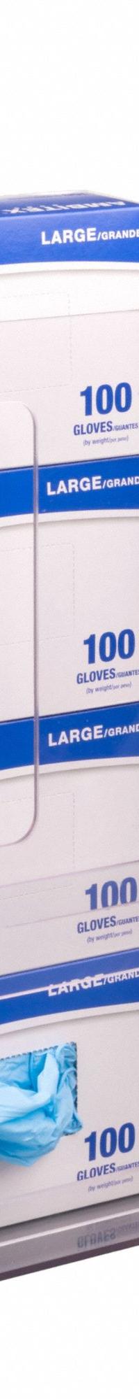 Glove Box Holder: 4 in Overall Wd, 18 in Overall Ht, 10 1/4 in Overall Lg, PETG, Clear, (4) Boxes (MPN VMGB4-W). Key specifications — Material: PETG; Mounting Location: Wall; Color: Clear; Product Type: Glove Box Holder; Total Holding Capacity: (4) Boxes; Brand: POLTEX.
