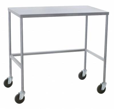 EAGLE GROUP Work Table: Fixed Ht, Stainless Steel, 20 in x 16 in - Stainless-Steel-Top Mobile Worktables