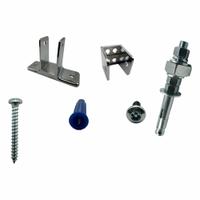 HADRIAN FM Screen Kit: Chrome Zamac, Chrome-Plated (MPN 600428). Key specifications — Hardware Pieces Included: (2) 1 in Inter.Pan.Bkt-Chrme Double; Compatible Partition Material: Stainless Steel; Material: Chrome Zamac; Finish: Chrome-Plated; Component Type: FM Screen Kit; Brand: HADRIAN.