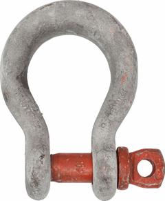 CROSBY Wide Body Shackle: Wide Body Shackle, 14,000 lb Working Load Limit, 1 1/4 in Wd Between Eyes (MPN 1021655). Key specifications — attr994386: Silver; attr994364: CROSBY.