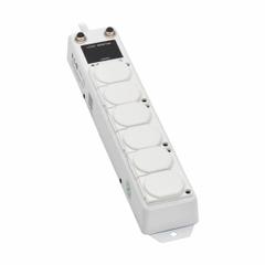EATON TRIPP LITE Outlet Strip: 6 Outlets, 15 ft Cord Lg, 15 A Current, UL 1363A, White, 5-15P, 5-15R (MPN PS-615-HG-OEMLM). Key specifications — Brand: EATON TRIPP LITE; Mounting Style: Screw.