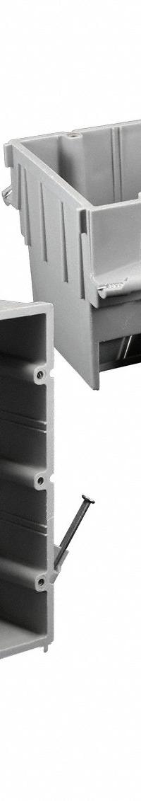 CANTEX Electrical Box: PVC, Nonmetallic Material & Nominal Size, 3 Gangs, 3 5/8 in Box Dp (MPN EZ53TN-HW). Key specifications — Brand: CANTEX; Bracket Style: Without Bracket; Clamp Style: Without Clamps.