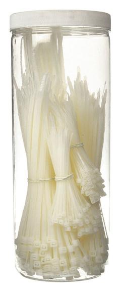GRAINGER Cable Tie Kit: 650 Pieces, Nylon 6/6, Plastic Pawl Locking, Natural (MPN 40J771). Key specifications — Locking Style: Plastic Pawl; Includes: (50) 11.8 in Natural; Material: Nylon 6/6; Brand: GRAINGER.