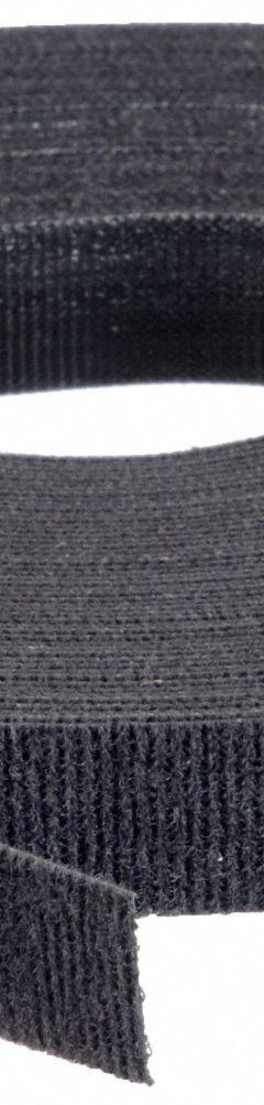 VELCRO BRAND Perforated Back to Back Strap: 75 ft Lg, 1 in Wd, 50 lb Tensile Strength, Black (MPN 100X3K1WP/25). Key specifications — Material: Polypropylene; Color: Black.