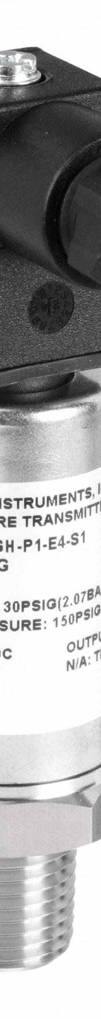 Pressure Transmitter: 0 psi to 30 psi, 4 to 20mA DC, 4-Pin DIN 43650 Form C Connector, IP66 /4X (MPN 626-07-GH-P1-E4-S1). Key specifications — Accuracy: ±0.25%; NEMA Rating: 4X; Calibration Certificate Included: No NIST-Traceable Calibration Certificate Included; IP Rating: IP66; Housing Material: Stainless Steel; Output: 4 to 20mA DC; Overpressure: 150 psig; Process Connection Type: NPT.