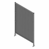 T-Slot Framing System Panel: Stand-Alone, Gray, 72 in H x 24 in W x 5 1/2 in D, Mesh (MPN 47793). Key specifications — Finish: Anodized/PVC-Coated; Brand: FAZTEK; Panel Color: Black; Panel Type: Mesh; Color: Gray; Material: Wire; Mesh Shape: Square; Assembly: Assembled.