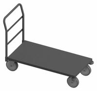 APPROVED VENDOR Platform Truck: 3,600 lb, 48 in L x 30 in W x 11 1/8 in H Deck, Solid, 12 ga Deck (MPN EPTRB30488PU95). Key specifications — Side Panel Type: No Side Panels; Brand: APPROVED VENDOR; Color: Gray; Caster/Wheel Configuration: (2) Swivel.