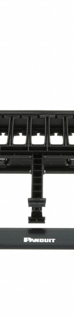 PANDUIT Horizontal Dual-Sided Manager: Horizontal, 1 U, Dual Side Sides, 13 1/8 in Overall Dp, Black (MPN NM1). Key specifications — Color: Black; Includes: Hardware Kit; Orientation: Horizontal; Brand: PANDUIT; Material: Plastic; Number of Sides: Dual Side; Product Type: Dual-Sided Manager.