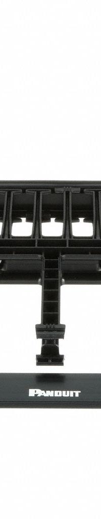 PANDUIT Horizontal Dual-Sided Manager: Horizontal, 1 U, Dual Side Sides, 13 1/8 in Overall Dp, Black (MPN NM1). Key specifications — Color: Black; Includes: Hardware Kit; Orientation: Horizontal; Brand: PANDUIT; Material: Plastic; Number of Sides: Dual Side; Product Type: Dual-Sided Manager.