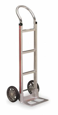 MAGLINER General Purpose Hand Truck: 500 lb, Flow-Back, Silver, Aluminum, Tread on Core, Rubber (MPN HMK111AA1). Key specifications — Brand: MAGLINER.
