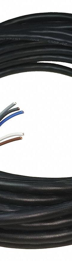 Flying Lead Connector: M12 Male Straight X Bare Wire, 5 Pins, Black, PVC, 10 m Cable Lg (MPN C-M12F05-05X034PV10,0-MA-100184). Key specifications — Cable Jacket Color: Black; End 1 Gender: Male; End 1 Mounting Orientation: Straight; End 2 Connection Type: Bare Wire; IP Rating: IP67; Brand: EUCHNER; Cable Jacket Material: PVC; End 1 Connection Type: M12.