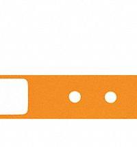 ID Wristband: No Legend, 10 in Overall Lg, 1 1/4 in Overall Wd, Plastic, Orange, 500 PK (MPN CLS-PAO-40). Key specifications — attr1126094: Orange.