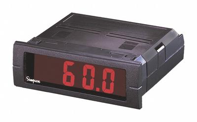 SIMPSON ELECTRIC Digital Panel Meter: -1,999 Display Span - Min, 9,999 Display Span - Max - DC Voltage Digital Panel Meters