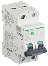 SCHNEIDER IEC Supplementary Protector: 20 A Amps, 500V DC, 5kA at 250V DC, Screw Clamp, C60H-DC, C (MPN M9U21220). Key specifications — Terminal Connection: Screw Clamp; AC Voltage Rating: Not Rated; Curve Type: C; DC Voltage Rating: 500V DC; Max. AIR Rating: 5kA at 250V DC; Series: C60H-DC; Brand: SCHNEIDER.
