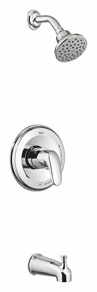 AMERICAN STANDARD Tub and Shower Trim Kit: Colony PRO, 1.75 gpm Fixed Showerhead Flow Rate, Chrome (MPN TU075508.002). Key specifications — Connection Type: FNPT; Series: Colony PRO; Showerhead Spray Patterns: Single.