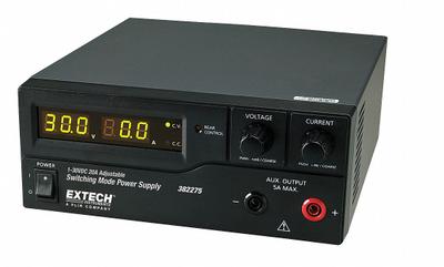 EXTECH Power Supply: Switching Digital DC, 3.5 in H x 7.9 in W x 8.5 in D - Switching Digital DC Power Supplies