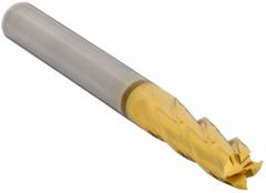 YG-1 Square End Mill: Carbide, TiN Coated, 4 Flute, 9/64" Mill Dia, 1/2" LOC, 2" OAL (MPN 07560TN)