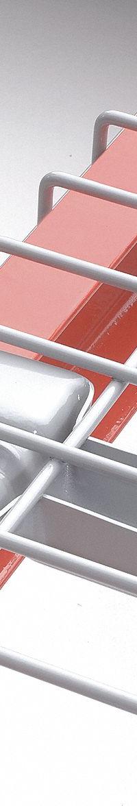 NASHVILLE WIRE Pallet Rack Decking: 52 in x 36 in, Waterfall, Flared Wire Decking, 6 ga Decking (MPN D3652AA3A2). Key specifications — Wire Decking Style: Flared; Finish: Powder Coated; Brand: NASHVILLE WIRE; Material: Steel; Decking Edge: Waterfall; Color: Gray.