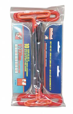 EKLIND Hex Key Set: 6 - 10 Pieces, Hex-T 9 Inch, T, SAE, Std End, Extra Long, 10 Pieces, Pouch (MPN 53910). Key specifications — attr1205553: Not Tether Capable; attr1205554: EKLIND; attr1205568: Black Oxide; attr1293176: 6 - 10 Pieces.