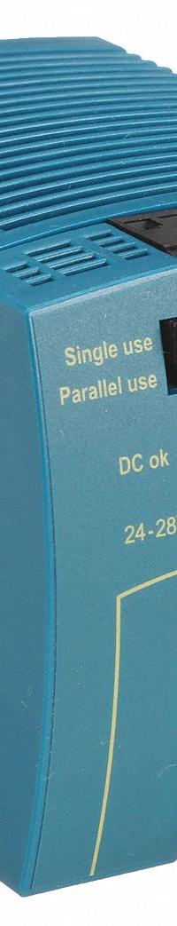 PULS DC Power Supply: DIN Rail, 100 W Output Power - Rated, 4.2 A Current - Output, Single Phase (MPN ML100.100). Key specifications — attr1044898: Single; attr1044874: Plastic; attr1044879: 290V DC; attr211400: PULS.