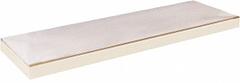 HALLOWELL Boltless Shelf: 48 in x 24 in, 700 lb Load Capacity, Particleboard, Tan, Boltless Shelf (MPN DRHCPL4824PT). Key specifications — Decking Material: Particleboard; Includes: Center Support; Shelf Configuration: Single Straight; Color: Tan; Frame Material: Steel; Brand: HALLOWELL; Frame Finish: Powder Coated; Product Type: Boltless Shelf.