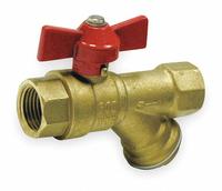 APPROVED VENDOR Ball Valve w/ Combination Strainer: 1/2 in Nominal Valve Size, Forged Brass, Tee (MPN 1PYY8). Key specifications — Screen Material: Stainless Steel; Brand: APPROVED VENDOR.