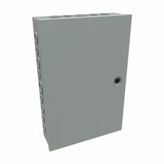 HAMMOND Junction Box: Steel, 18 in x 12 in x 4 in, NEMA 1, Solid Cover, Hinged, Included, Painted (MPN CHKO18124). Key specifications — Brand: HAMMOND; Closure Method: 1/4-Turn Latch; Knockouts: Included.