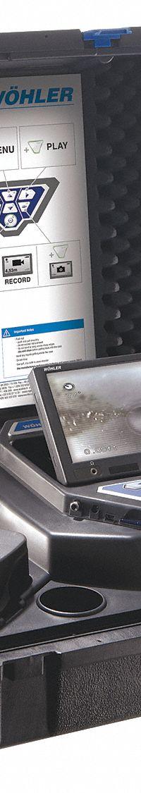 WOHLER Pipe Inspection System: VIS 250, 100 ft Lg., 6 in Max. Pipe Dia., 1 1/2 in Min. Pipe Dia. (MPN 6253). Key specifications — attr554899: Not Included; attr533194: Push-Button; attr533196: SD Card; attr553412: Not Included; attr529308: 6253.