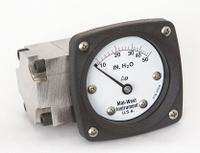 MIDWEST INSTRUMENT Differential Pressure Gauge: Back, 1/4 in NPT Female, Model 142, 2 1/2 in Dial (MPN 142-SA-00-OO-50H). Key specifications — Sensor Type: Diaphragm; Series: Model 142; Housing Material: 316 Stainless Steel; Certificate of Calibration: Not Included.