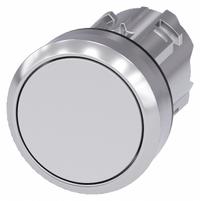SIEMENS Flush Push Button: 22 mm Mounting Size, Metallic, Momentary (MPN 3SU1050-0AB60-0AA0). Key specifications — Brand: SIEMENS; Action: Momentary; Series: 3SU; Push Button Material Type: Metallic.