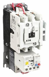 EATON NEMA Magnetic Motor Starter: Non-Reversing, 3 Poles, NEMA Size 1, 27 A, 240V AC Coil (MPN AN19DN0B5E020). Key specifications — Brand: EATON; Auxiliary Contact Form: 1NO; Coil Voltage: 220/240V AC; Phase: Three; Operator: None; Operator Controls: None; Auxiliary Contacts Included: 1NO; Signaling Features: Pilot Light.