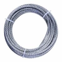 APPROVED VENDOR Wire Rope: Galvanized Steel, 7 x 19, 1,960 lb Working Load Limit, 50 ft Overall Lg (MPN 33RH67). Key specifications — End Type: Plain; Brand: APPROVED VENDOR.