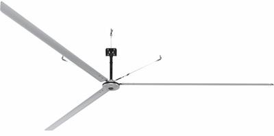 HUNTER INDUSTRIAL Ceiling Fan: 122,155 cfm Airflow, 20 ft Blade Dia, 3 Speeds, 240V AC - Industrial HVLS Ceiling Fans