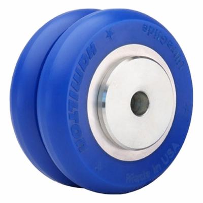 HAMILTON Caster Wheel: 4 in Wheel Dia., 2 in Wheel Wd, Polyurethane, 720 lb Load Rating - Easy-Roll Polyurethane Tread on Steel Core Wheels