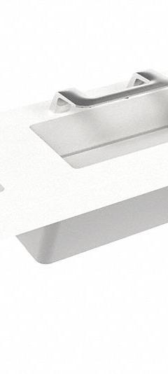 BRADLEY Wash Station: OmniDeck, Glacier, Terreon®, Sensor, 93 in Overall Lg, 26 in Overall Wd (MPN S93-761). Key specifications — Series: OmniDeck; Includes: Soap Dispenser; Color: Glacier; Brand: BRADLEY; Sink Type: Wash Station; Material: Terreon®; Sink Material: Polymer Resin.