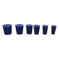 Stopper: Silicone, 7 1/2 Stopper Size, 31 mm Bottom Dia, 39 mm Top Dia, 25 mm Overall Ht, Blue (MPN UNSST7A). Key specifications — Brand: UNITED SCIENTIFIC SUPPLIES INC; Color: Blue; Stopper Size: 7-1/2; Material: Silicone.