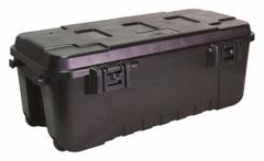PLANO MOLDING Utility Trunk: 27 gal, 37 3/4 in x 14 in x 18 1/4 in, Black, Plastic (MPN PLA19BL). Key specifications — Brand: PLANO MOLDING; Color: Black.