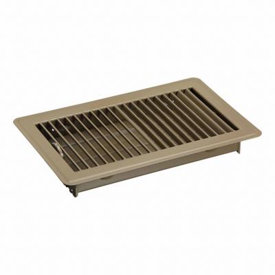 APPROVED VENDOR Floor Register: Floor, 7 1/2 in H, 11 1/2 in W, Louvered, Powder Coated - Floor Registers