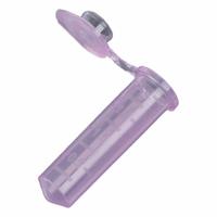 GLOBE SCIENTIFIC Microcentrifuge Tube: Microcentrifuge Tube, Polypropylene, 2 mL Capacity - mL (MPN 111574V). Key specifications — Brand: GLOBE SCIENTIFIC; Graduated: Yes; Closure Color: Colorless; Includes: Attached Snap Cap; Includes Closure: Yes; Body Color: Purple; Bottom Shape: Conical; Body Material: Polypropylene.