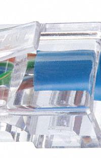 IDEAL Modular Plug: Modular Plug RJ45, Stranded, 5e Cable Category, Pass-Through, 50pk Pack Size, 50 (MPN 85-371). Key specifications — Brand: IDEAL; Color: Clear; Compatible Cable Shape: Round; Compatible Wire Solid/Stranded: Stranded; _Pack Size: 50pk.