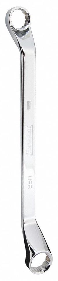 PROTO Double Box Wrench: Alloy Steel, Chrome, 1 in_15/16 in Head Size, 14 in Overall Lg, Offset (MPN J8185-T500). Key specifications — attr309427: Chrome; attr309429: No; attr309426: Alloy Steel; attr324926: PROTO.