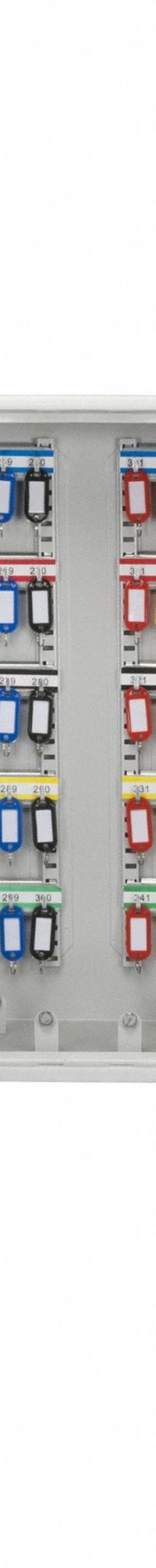 Key Cabinet: 600 Key Capacity, Single Key Lock, Steel, Gray, 22 in Ht, 28 3/4 in Wd, 8 in Dp (MPN CB12700). Key specifications — Brand: BARSKA; Finish: Matte; Includes Key Tags: Includes Key Tags; Includes Mounting Hardware: Mounting Hardware Included; Color: Gray; Mounting Location: Wall; Material: Steel.