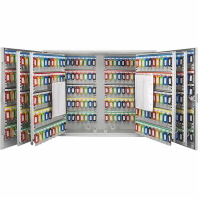 BARSKA Key Cabinet: 600 Key Capacity, Single Key Lock, Steel, Gray, 22 in Ht, 28 3/4 in Wd - Key Cabinets with Key Lock