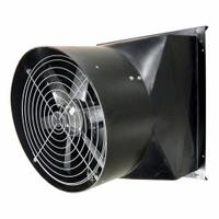 Exhaust Fan: Direct Drive, 24 in Blade, 1/3 hp, Totally Enclosed Air Over, 5,300 cfm, 115V AC, 1 ph (MPN PLFP24B36X31). Key specifications — Nameplate Voltage: 115V AC; Motor Enclosure: Totally Enclosed Air Over; Brand: CANARM; Frame Material: Plastic.