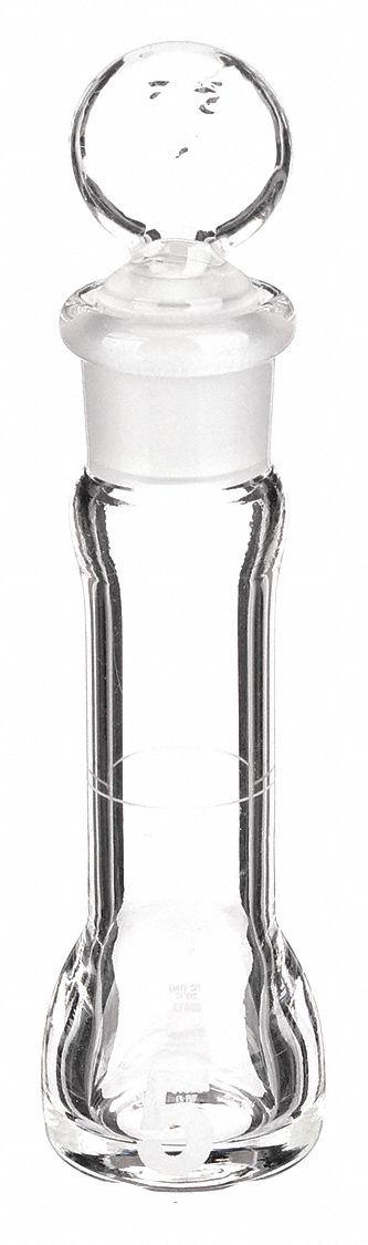 KIMBLE Volumetric Flask: 5 mL, Colorless, Conical, A, +/-0.08 mL, Includes Closure - Glass Volumetric Flasks