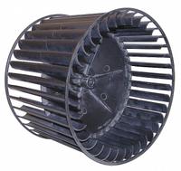 Blower Wheel: Forward-Curved, 6 in Dia, 9 in W, CW/CCW, Plastic Wheel, 2 Inlets, 1/2 in Bore, Center (MPN PD660-400). Key specifications — Manufacturer Part Number: PD660-400; Brand: REVCOR; Product Type: Blower Wheel; Rotation: CW/CCW.